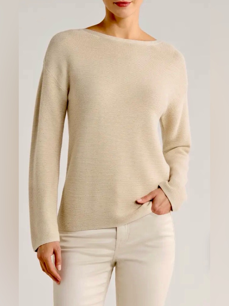 Tommy Bahama Crystal Sands Sequin Relaxed Fit Cotton Blend Sweater